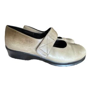 Stonefly Women’s Beige Tan Leather Shoes Mary Jane Comfort Size 40 Strap 9